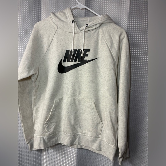 Nike women’s birch Heather Hoodie with Black Logo medium - Picture 1 of 6